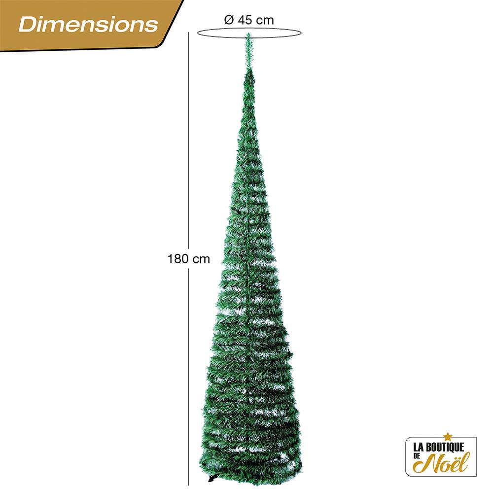 Sapin de Noël artificiel vert pop up SlimTree 180 cm 180 cm Vert - Image 5