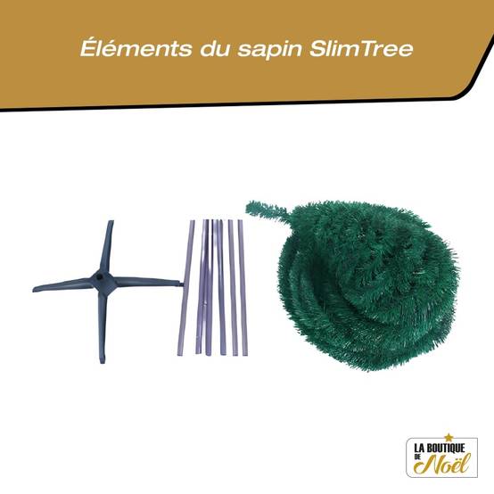 Sapin de Noël artificiel vert pop up SlimTree 180 cm 180 cm Vert - Image 4