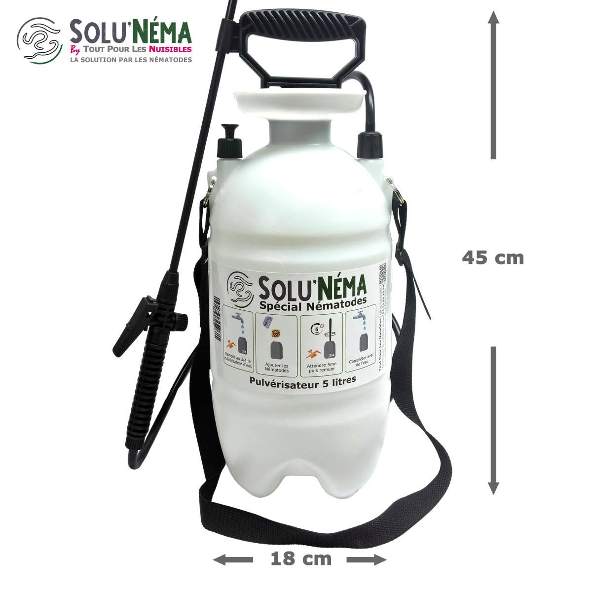 Solunéma - Kit Complet Anti Thrips - 10 Millions Nématodes SF  + Pulvérisateur 5L + 20 Pièges Bleus Collants XXL - Image 3