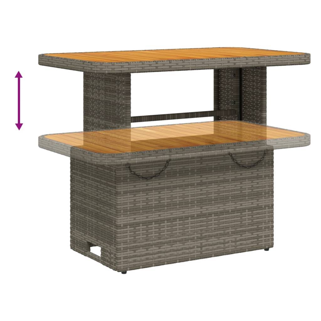 Vidaxl - Ensemble à manger de jardin et coussins 2 pcs-Salons de jardin gris rotin 423073 - Image 7