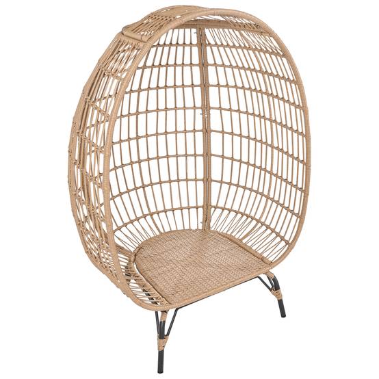 Beliani - Fauteuil Polyrotin Beige VEROLI - Beliani - Image 7