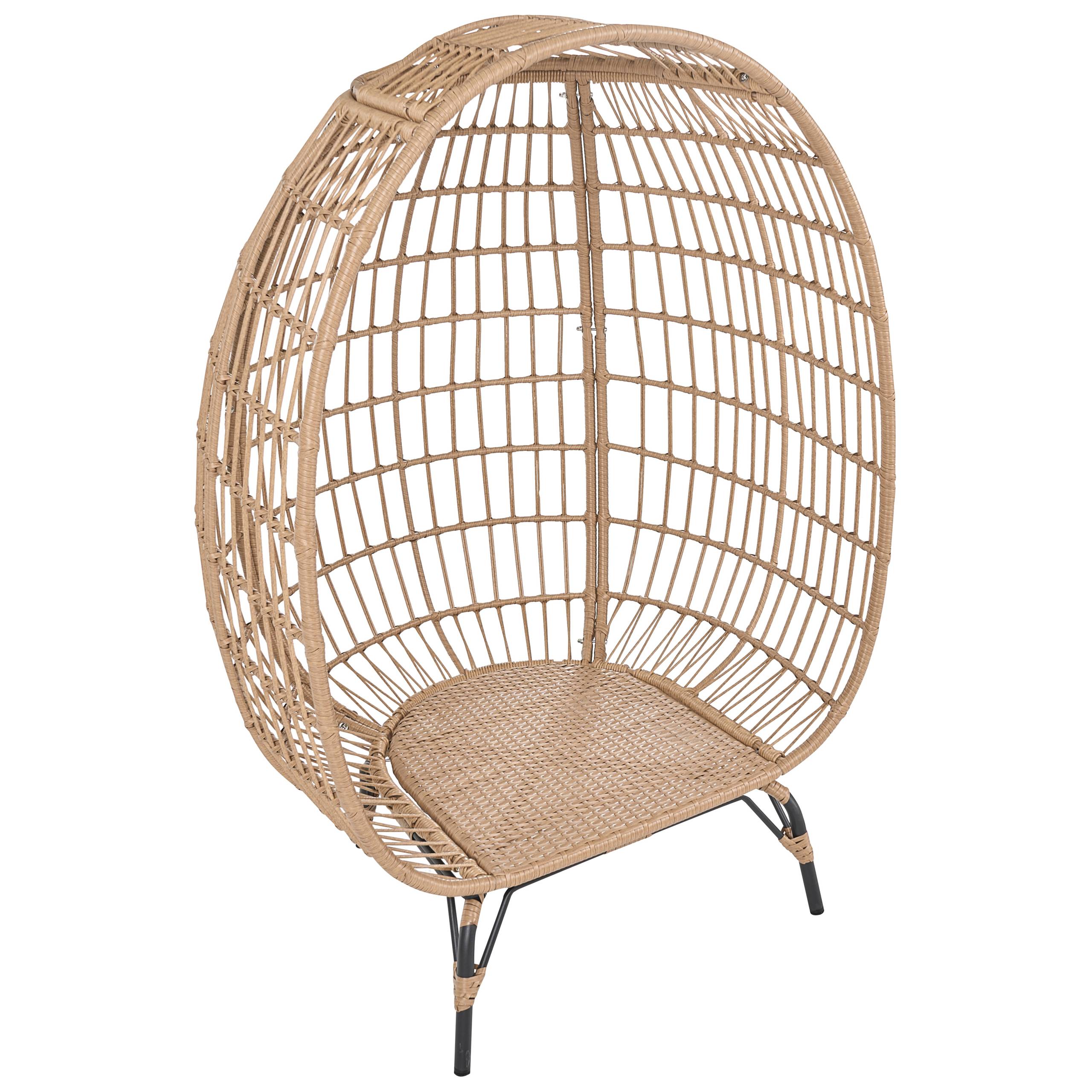 Beliani - Fauteuil Polyrotin Beige VEROLI - Beliani - Image 7