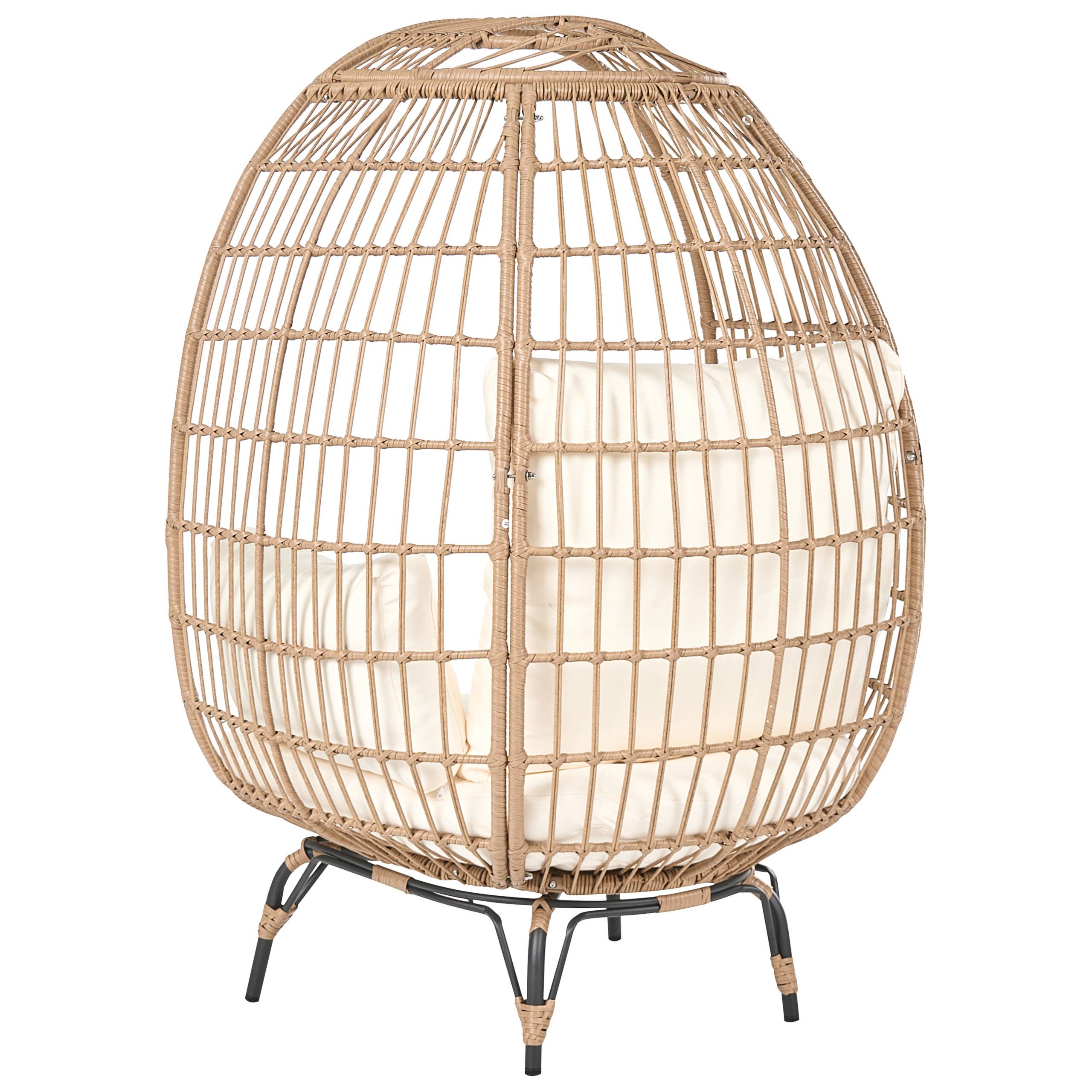 Beliani - Fauteuil Polyrotin Beige VEROLI - Beliani - Image 5