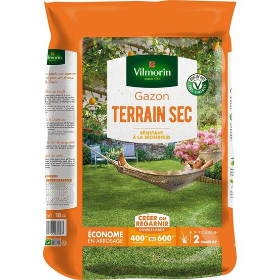 Vilmorin - Gazon terrain sec - sac de10 kgs - Image 1