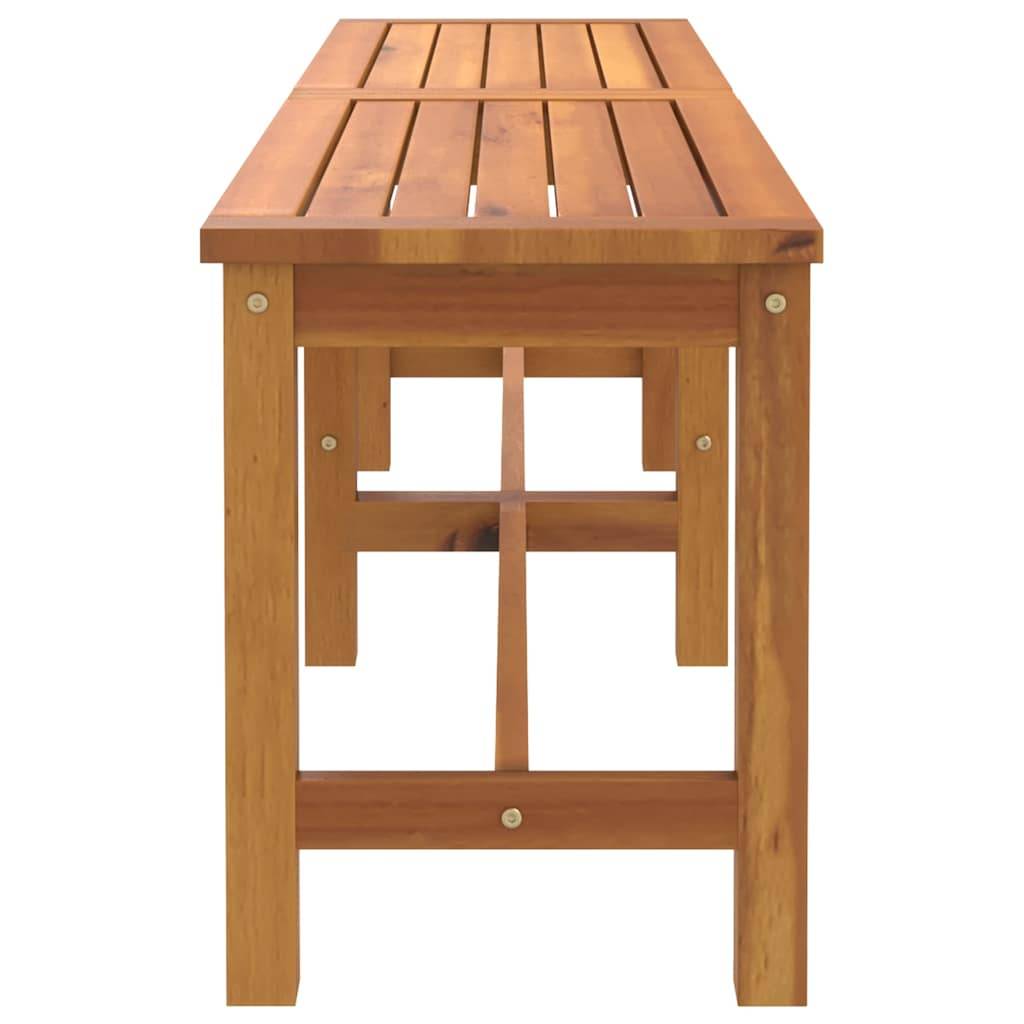 PANGIVO - Banc de jardin bois d'acacia naturel 150 x 35 x 45 cm, Poids:11kg - PANGIVO - Image 4