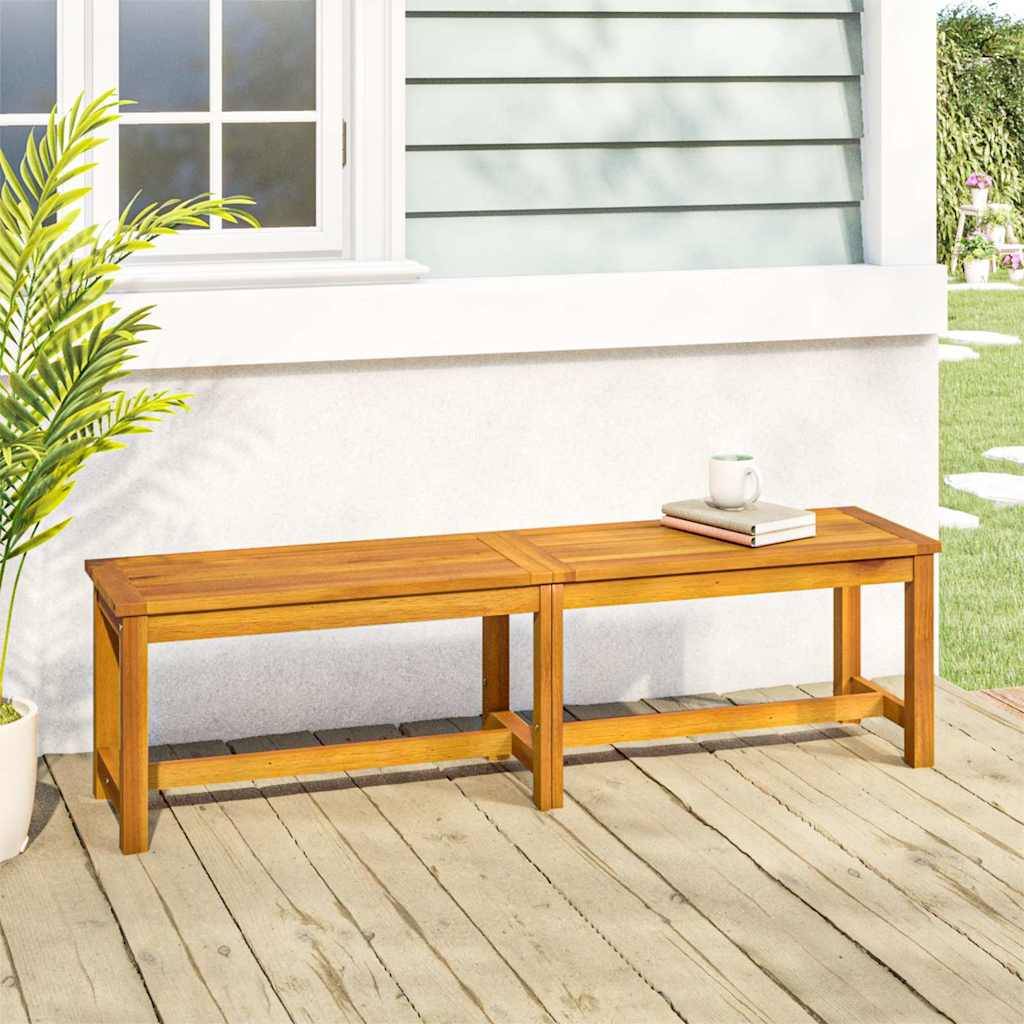 PANGIVO - Banc de jardin bois d'acacia naturel 150 x 35 x 45 cm, Poids:11kg - PANGIVO - Image 1