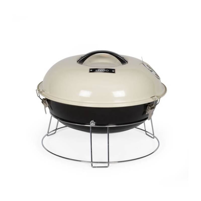 Livoo - Barbecue A Charbon Portable - Livoo - Doc301 - Champagne Et Noir