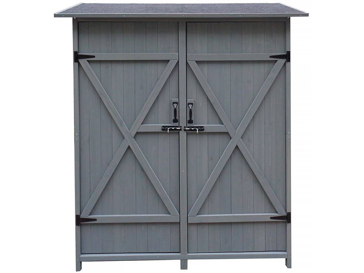 Armoire De Jardin "espacio" - 140 X 49 X 162 Cm - Anthracite -habitat Et Jardin - Image 1