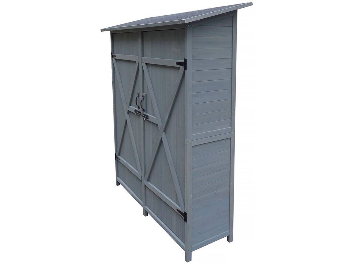 Armoire De Jardin "espacio" - 140 X 49 X 162 Cm - Anthracite -habitat Et Jardin - Image 2