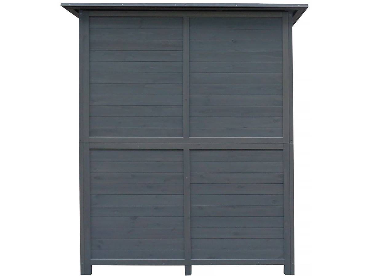 Armoire De Jardin "espacio" - 140 X 49 X 162 Cm - Anthracite -habitat Et Jardin - Image 4