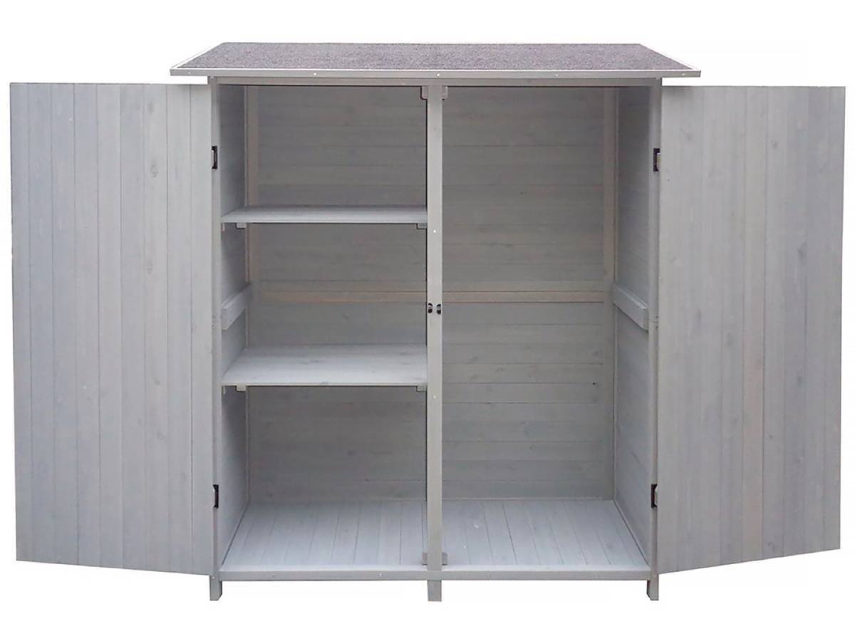 Armoire De Jardin "espacio" - 140 X 49 X 162 Cm - Anthracite -habitat Et Jardin - Image 3