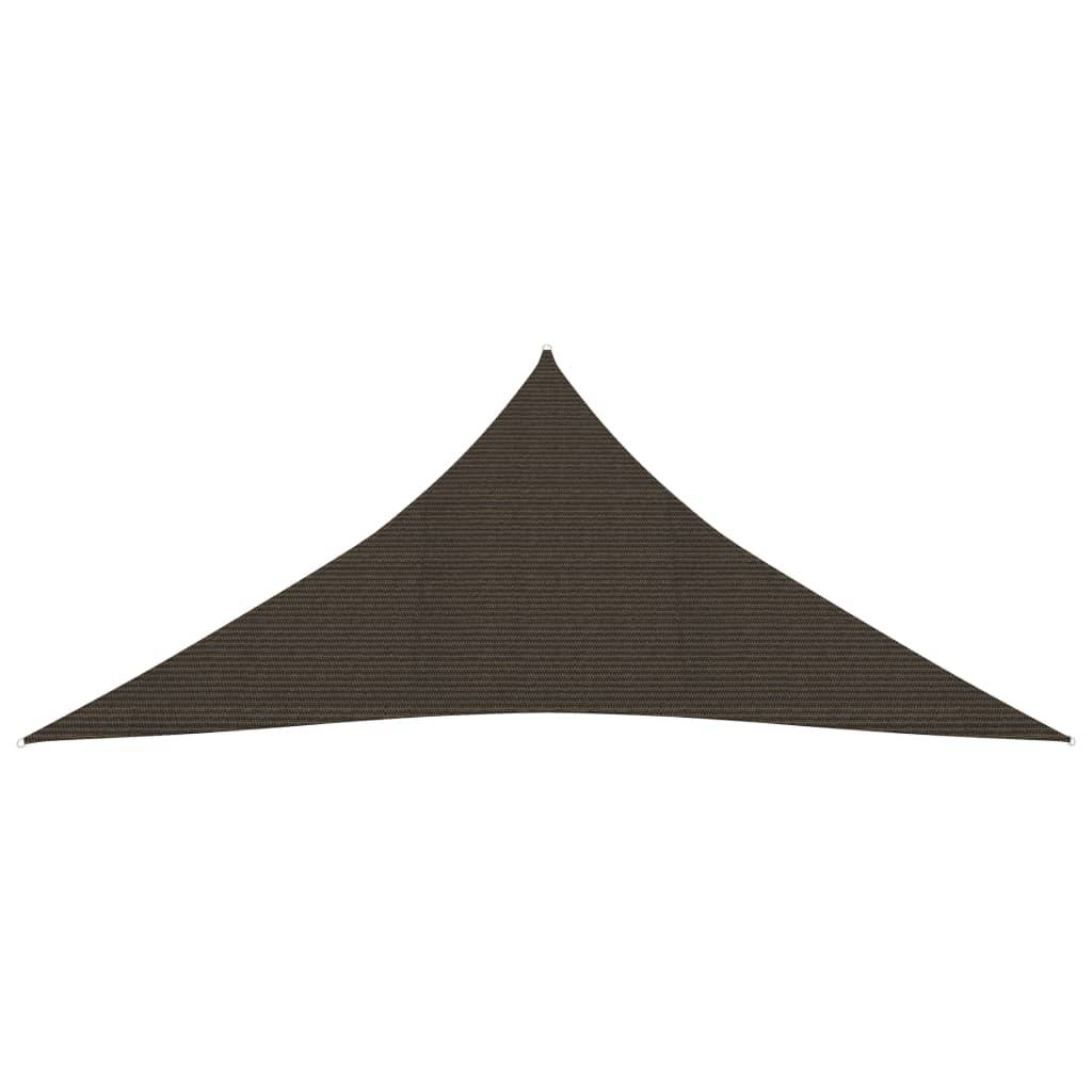 Helloshop26 - Voile toile d'ombrage parasol 160 g/m² PEHD 5 x 5 x 5 m marron - Image 2