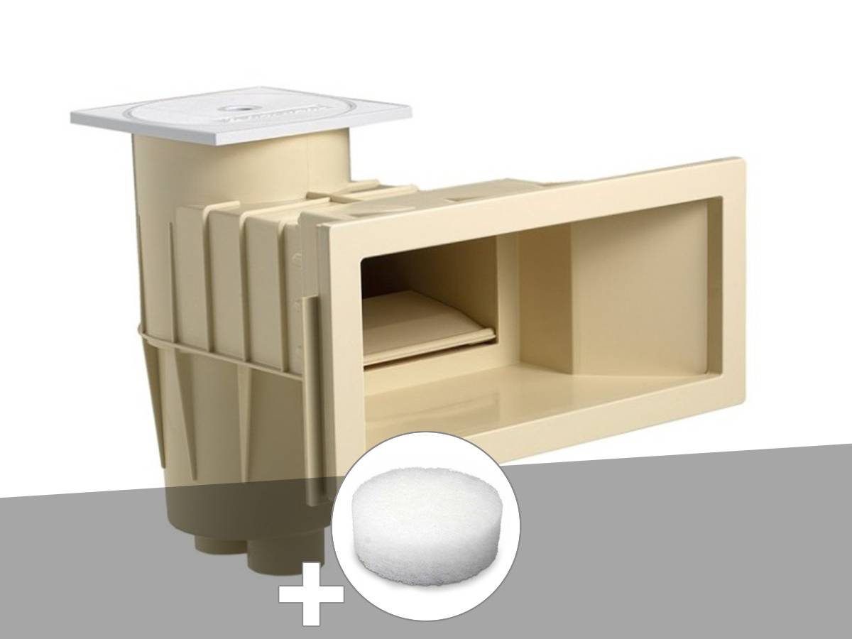 Hayward - Skimmer Hayward premium grande meurtrière Sable (liner) + Filtre pour paniers de skimmer PureFlow