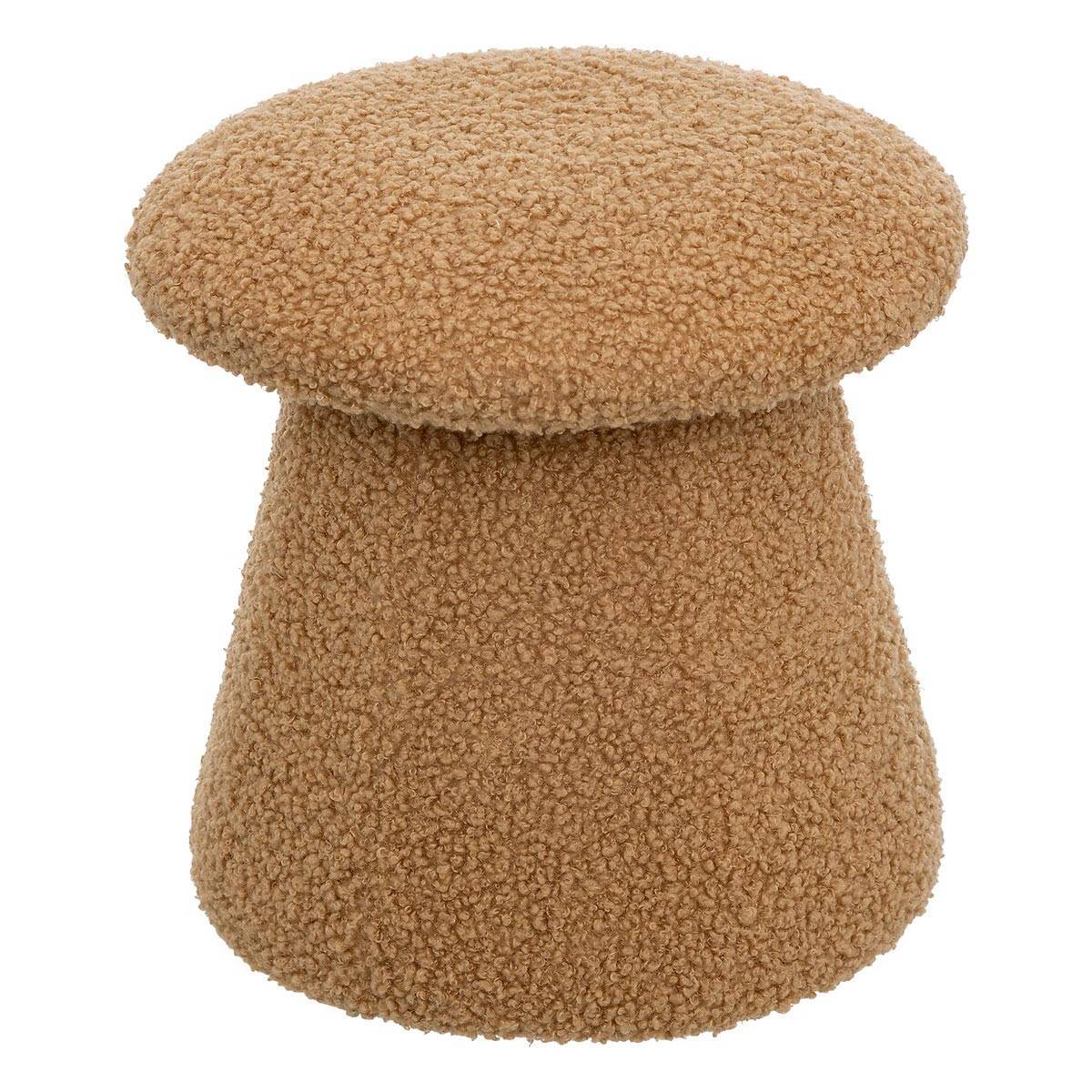 Pouf Enfant Bouclette "Champignon" 27cm Marron - Image 1