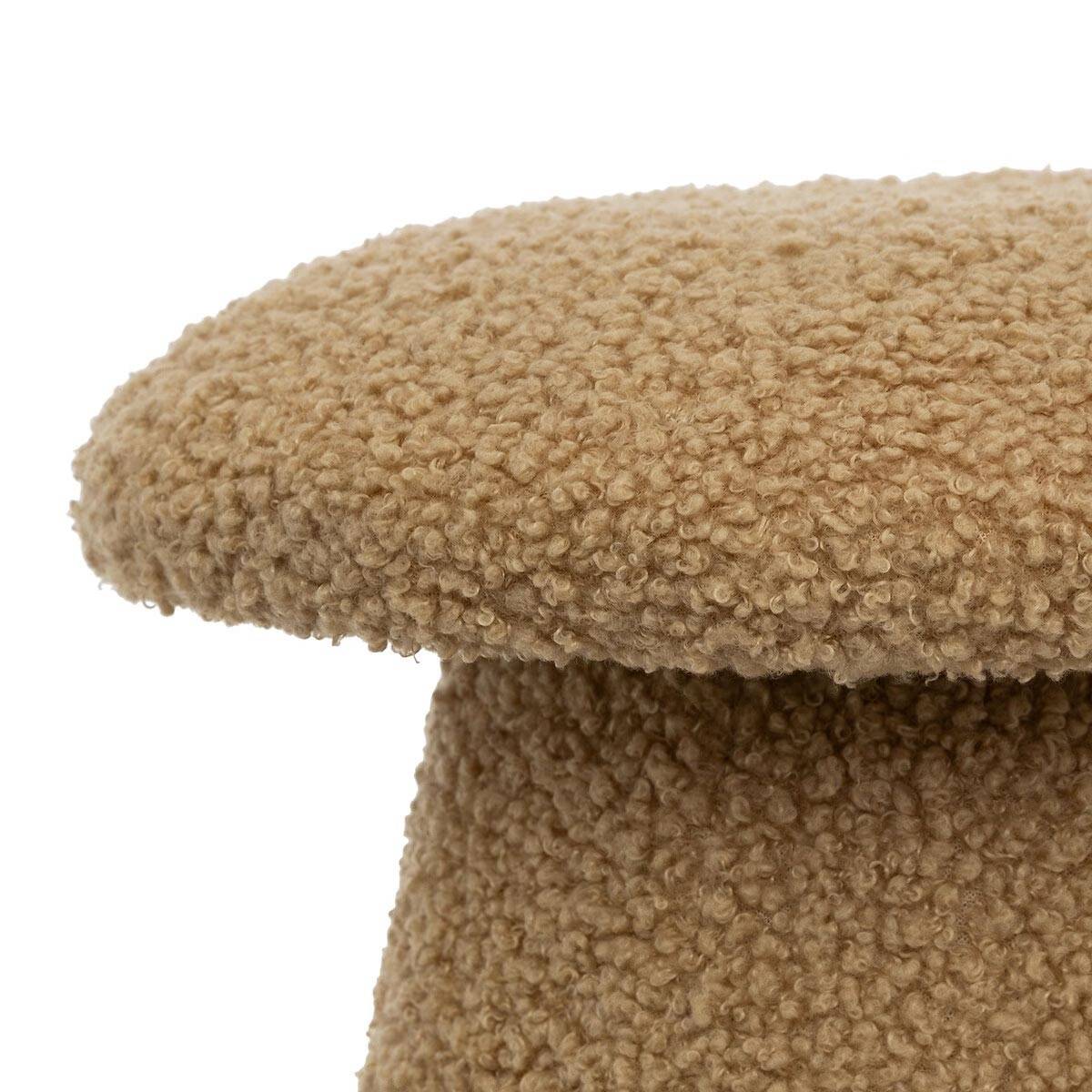 Pouf Enfant Bouclette "Champignon" 27cm Marron - Image 2