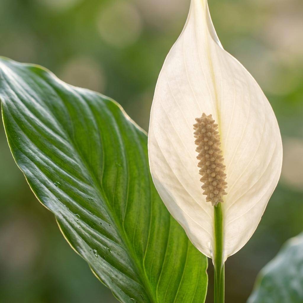 Spathiphyllum - Pot de 19cm - Blanc - 21cm - Plantes d'intérieur - Image 3
