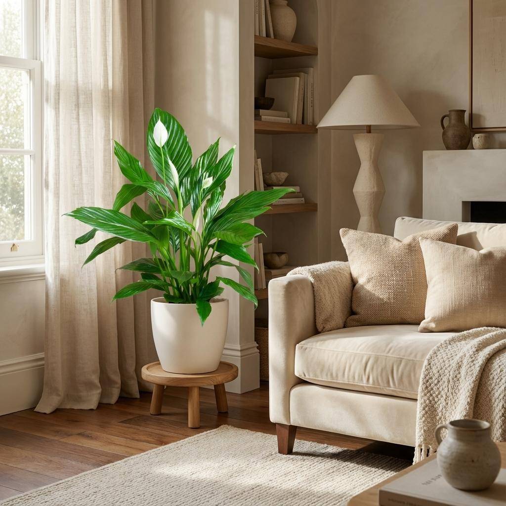 Spathiphyllum - Pot de 19cm - Blanc - 21cm - Plantes d'intérieur - Image 2