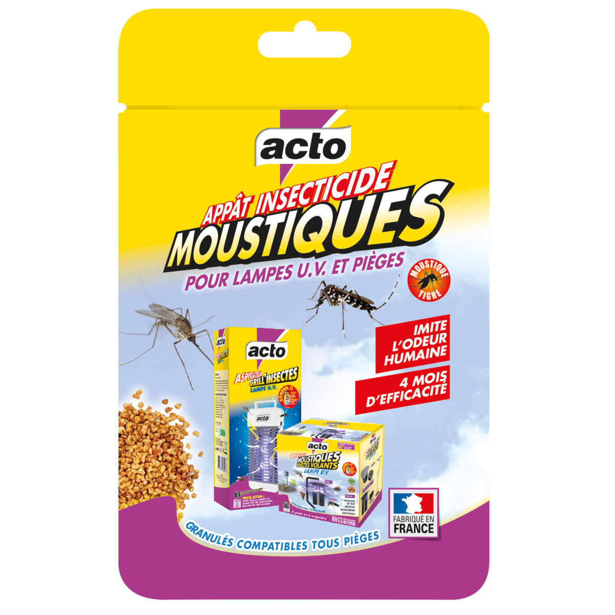 Acto - Acto Moustiques Granulés : le renfort indispensable pour vos pièges - Image 1