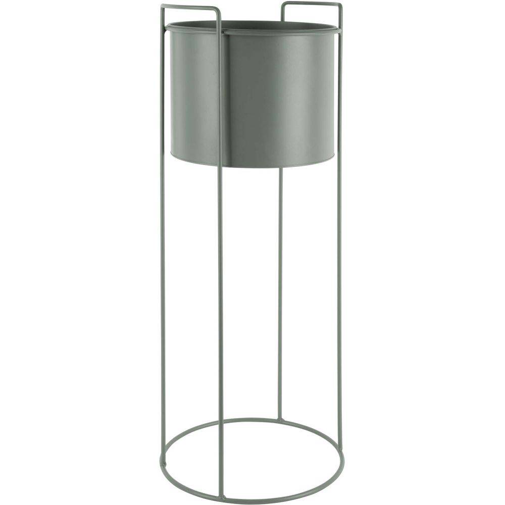 Pt Living - Set de 3 supports à plantes ronds en métal Essence Vert - Image 2
