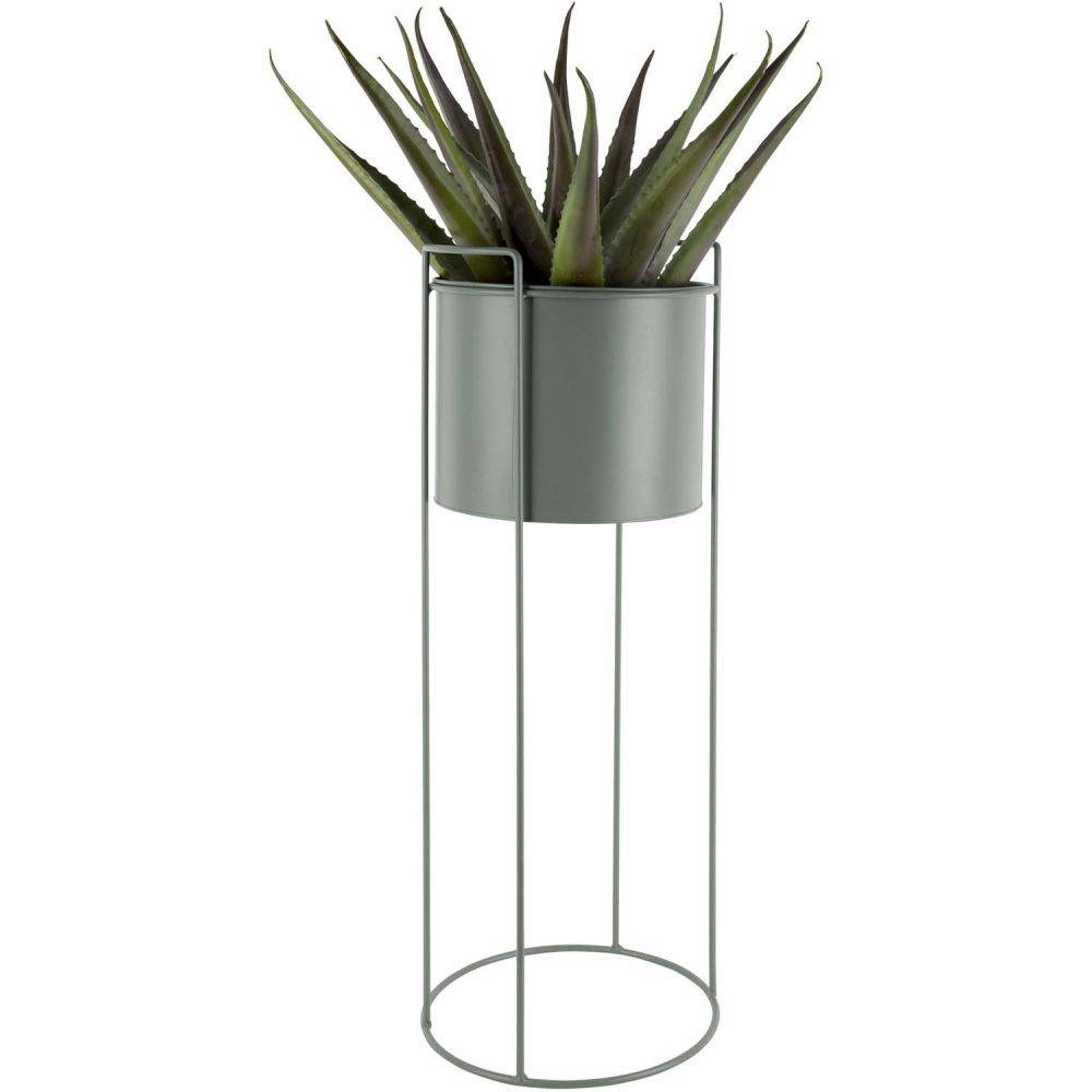 Pt Living - Set de 3 supports à plantes ronds en métal Essence Vert - Image 3