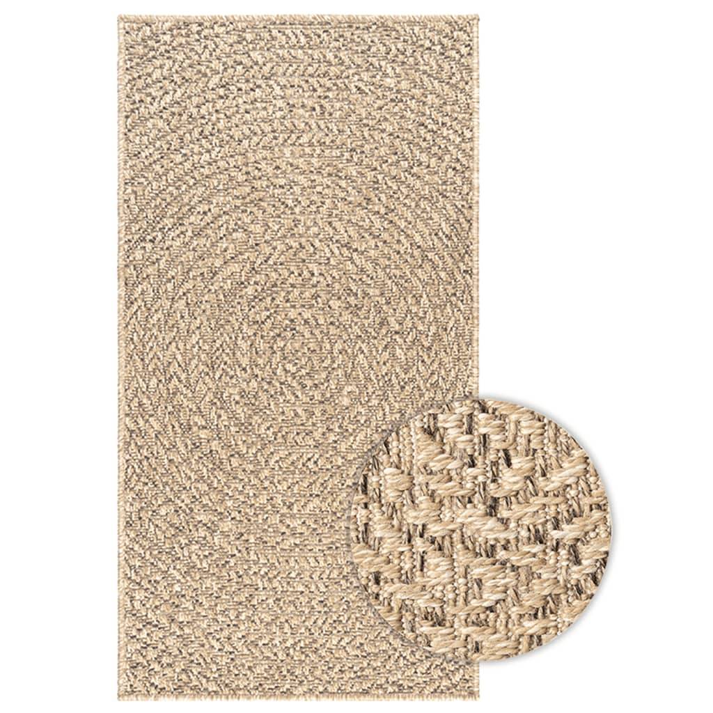 Tapis d'EntréeIntérieur Extérieur Style Jute Naturel pour Patio ou Balcon Marron 60x110 cm – ComfortXL Outdoor Living - Image 2