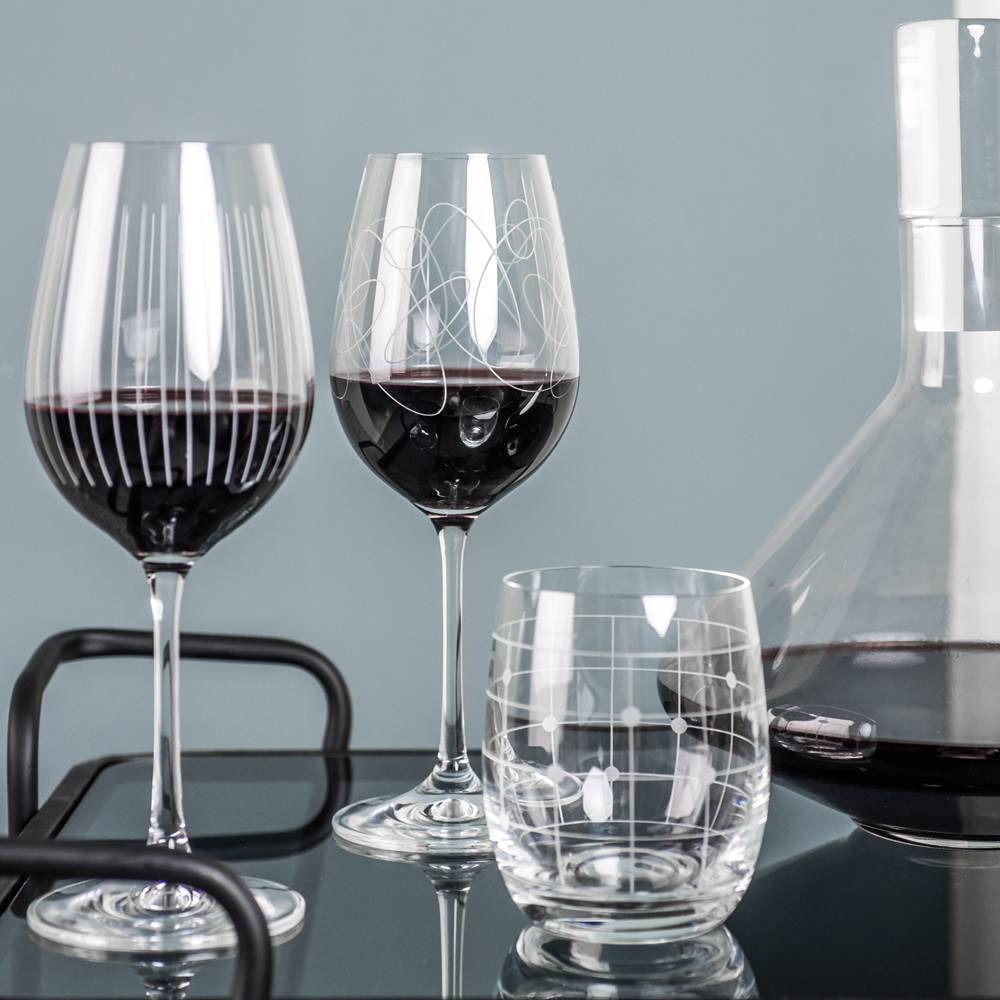 Table Passion - Coffret de 6 verres à pied Graphik 35 cl - Image 3