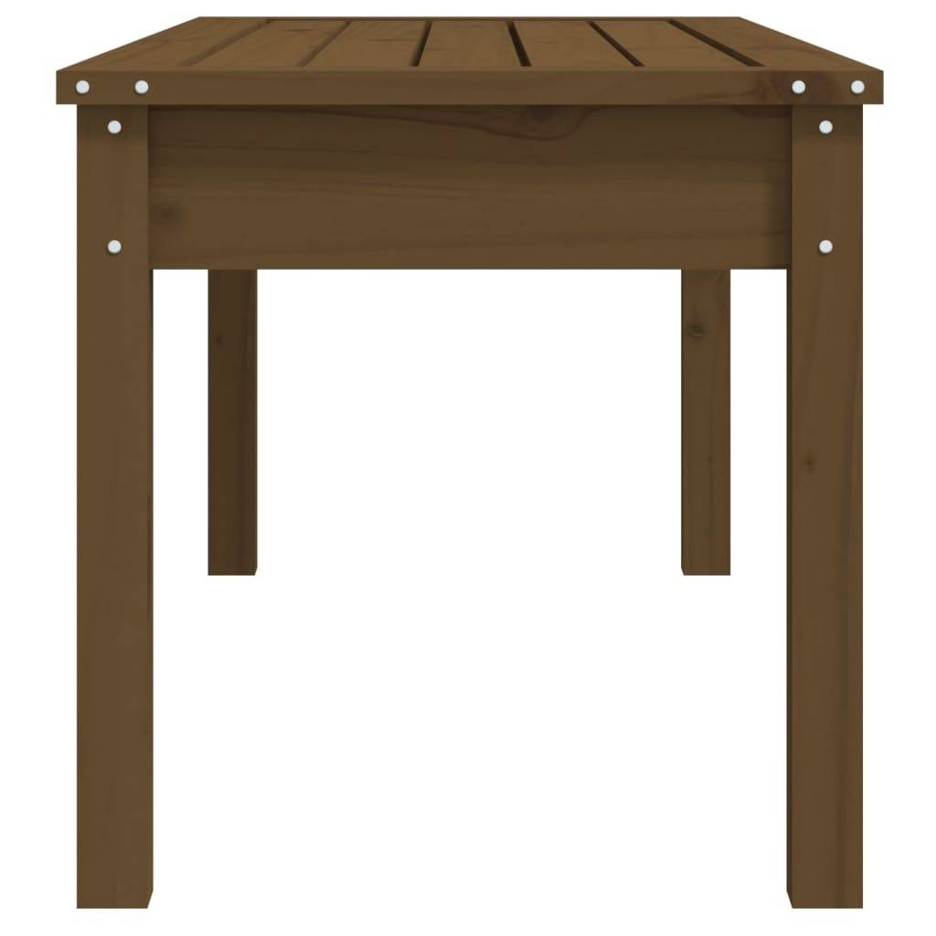 Maison Chic - Banc de jardin - Banc d'extérieur - Banquette marron miel 109x44x45 cm bois de pin massif - Image 5