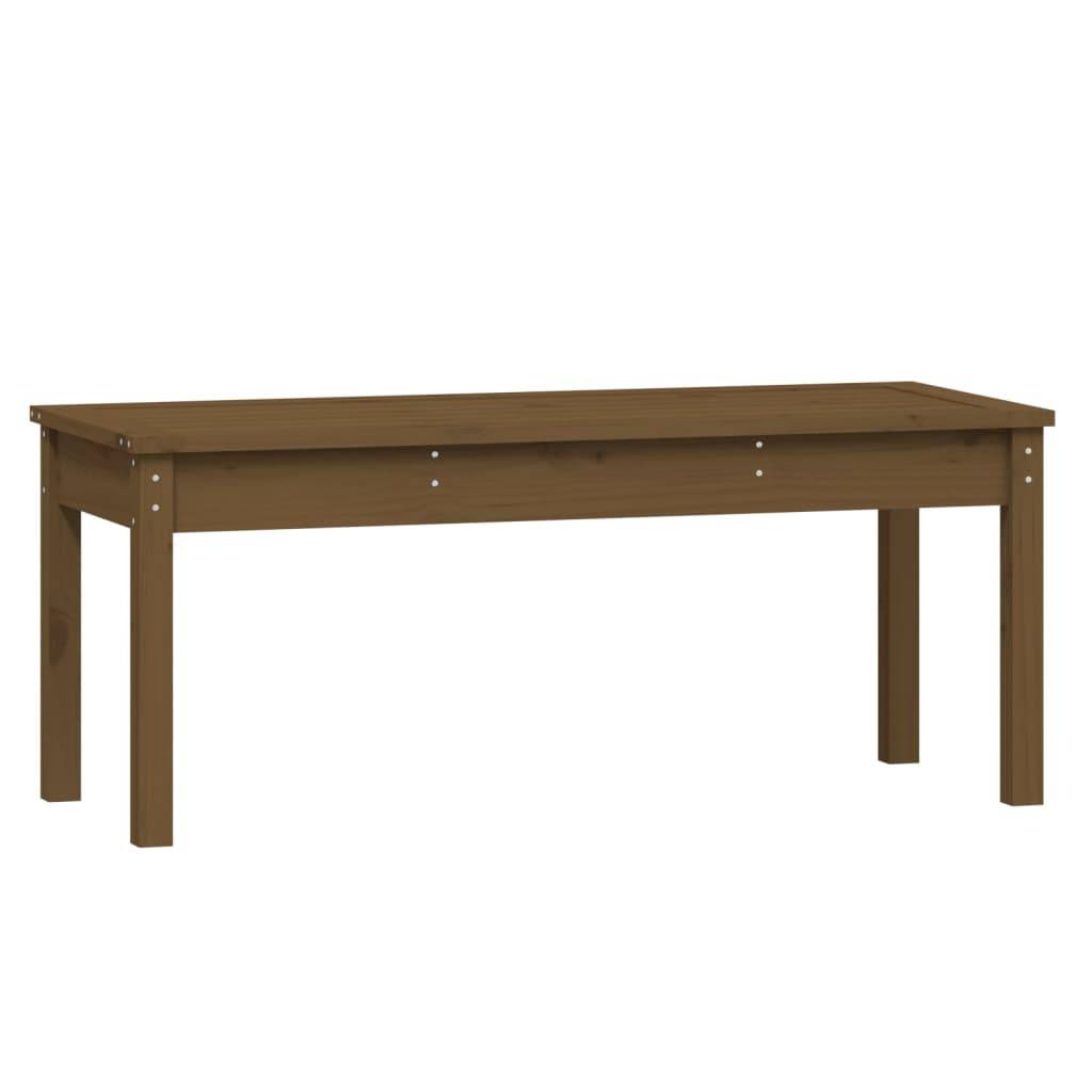 Maison Chic - Banc de jardin - Banc d'extérieur - Banquette marron miel 109x44x45 cm bois de pin massif - Image 1