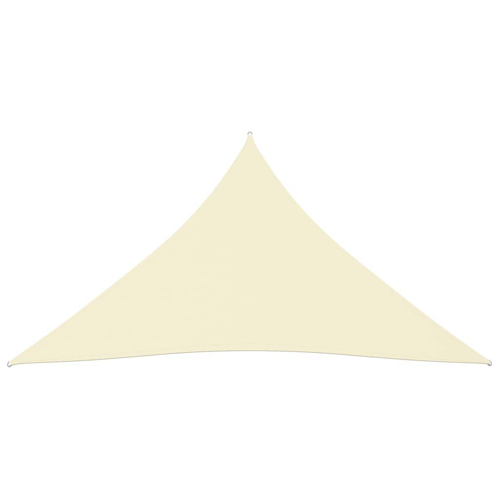Helloshop26 - Voile toile d'ombrage parasol tissu oxford triangulaire 4 x 4 x 4 m crème - Image 2
