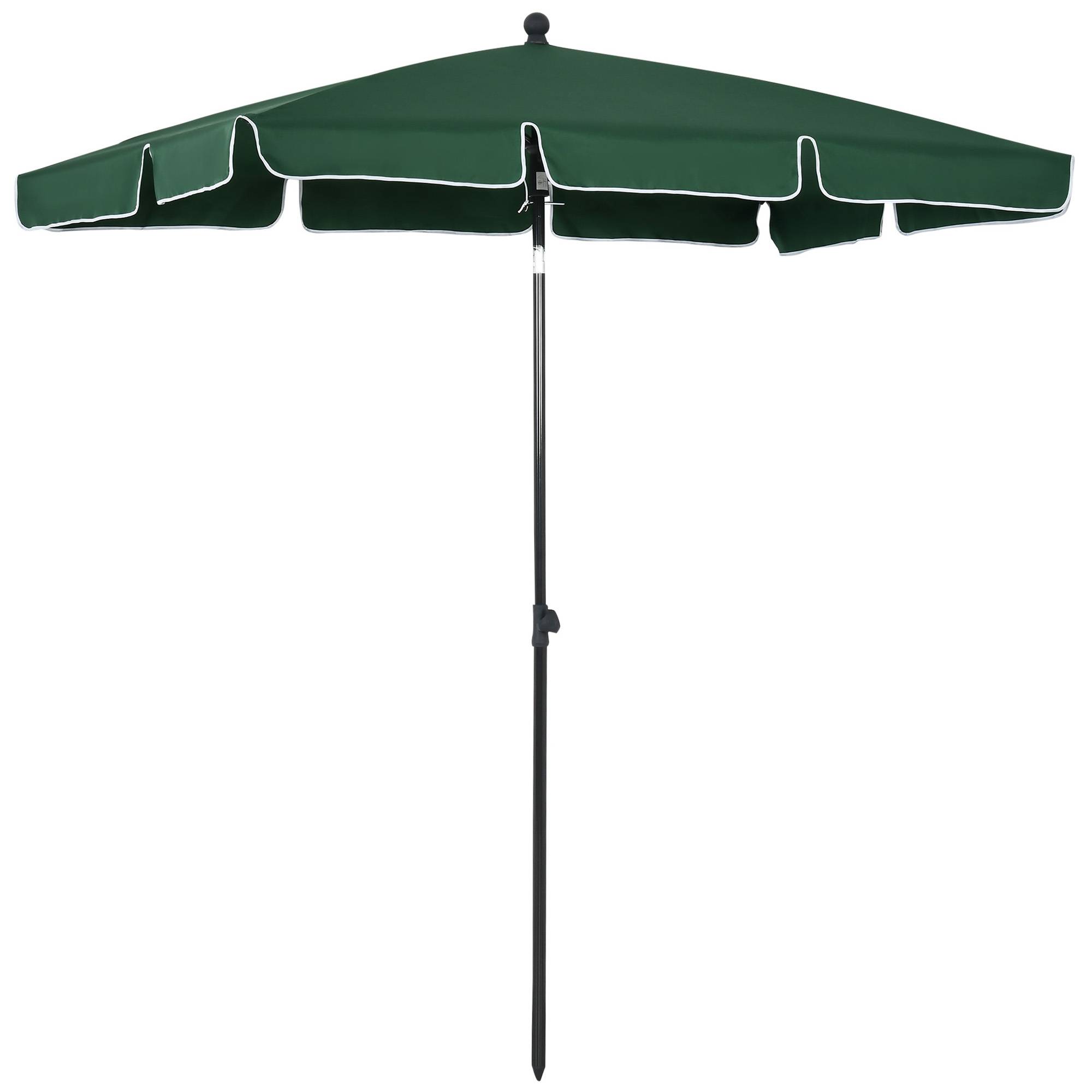 ComfortXL - Parasol Rectangulaire Aluminium pour Balcon Jardin Inclinable Vert 198x130 cm - ComfortXL Outdoor Living - Image 1