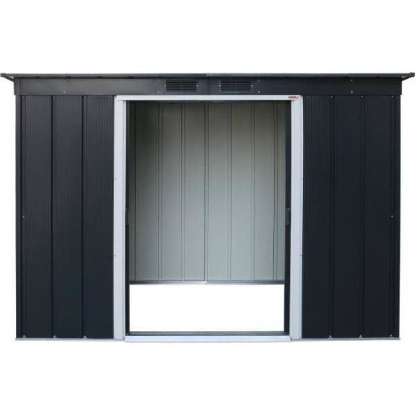 Duramax - Abri de jardin - Métal - DURAMAX - 3,25 m² - 0,33 mm - Anthracite - DUECOPENT84PR - Image 3