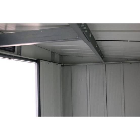 Duramax - Abri de jardin - Métal - DURAMAX - 3,25 m² - 0,33 mm - Anthracite - DUECOPENT84PR - Image 5