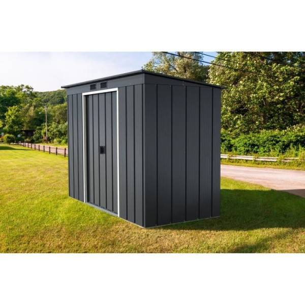 Duramax - Abri de jardin - Métal - DURAMAX - 3,25 m² - 0,33 mm - Anthracite - DUECOPENT84PR - Image 2