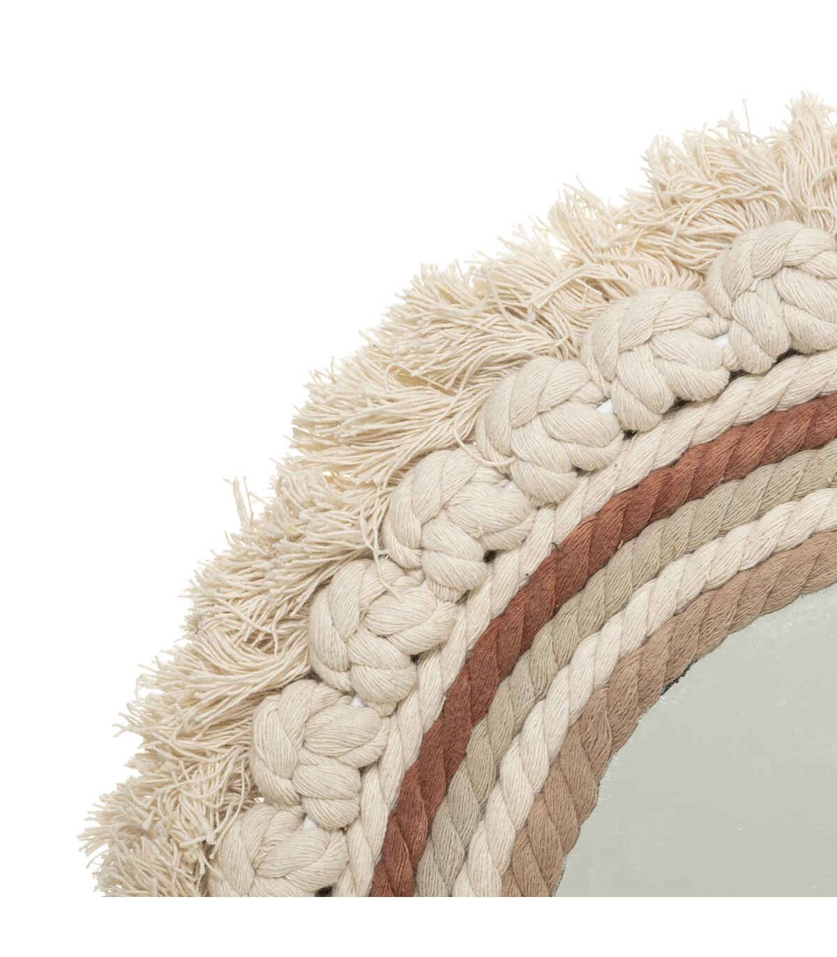 Miroir mural en Coton et Verre D 40 cm - Image 2