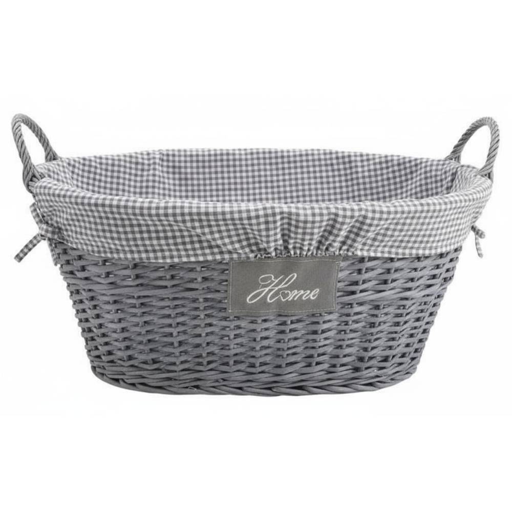 Aubry Gaspard - Corbeille à linge Home en osier et coton - Image 4