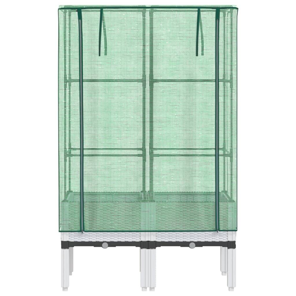 Vidaxl - Jardinière surélevée avec housse aspect rotin 80x40x140 cm vidaXL 4015847 - Image 9