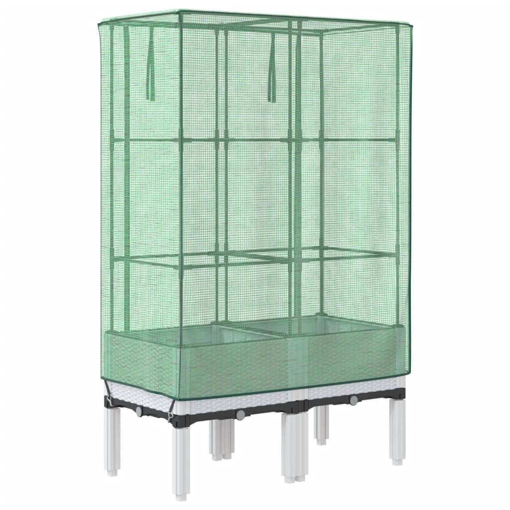 Vidaxl - Jardinière surélevée avec housse aspect rotin 80x40x140 cm vidaXL 4015847 - Image 7