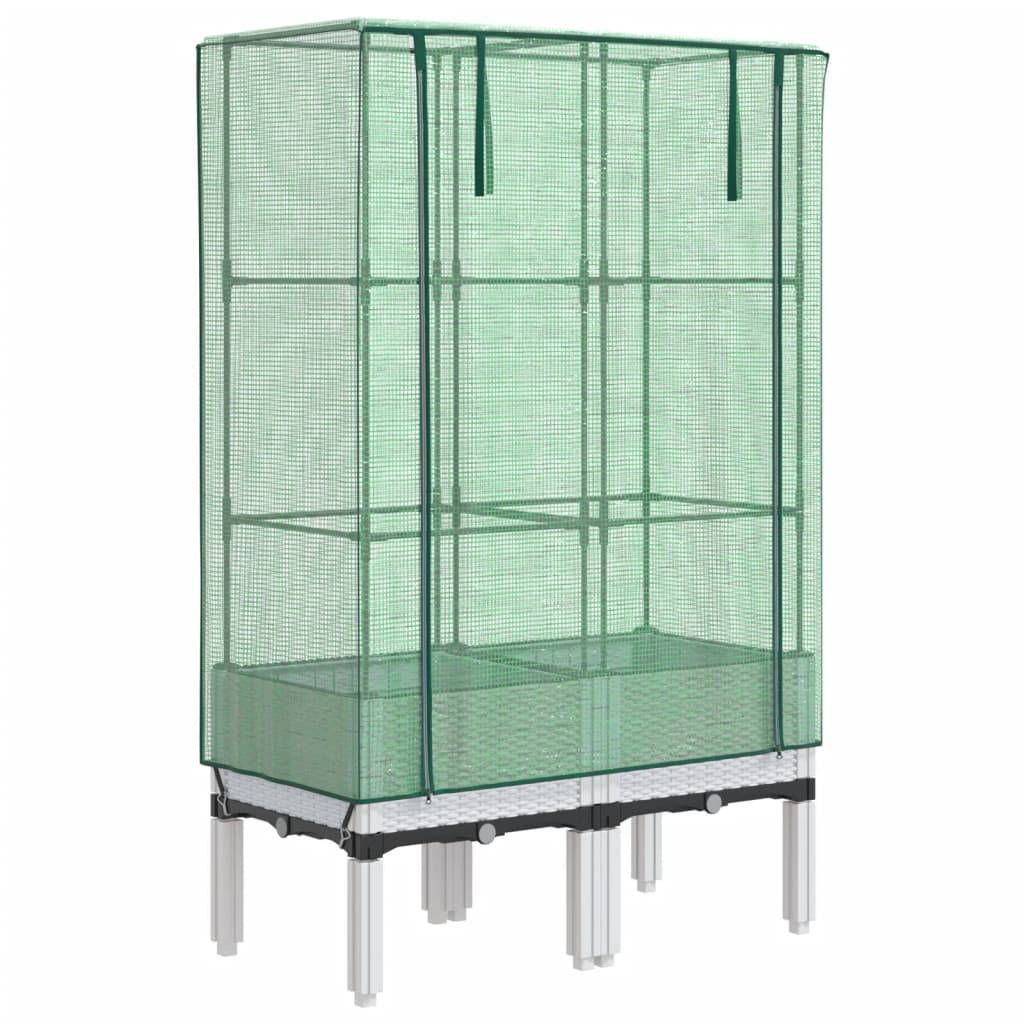 Vidaxl - Jardinière surélevée avec housse aspect rotin 80x40x140 cm vidaXL 4015847 - Image 2