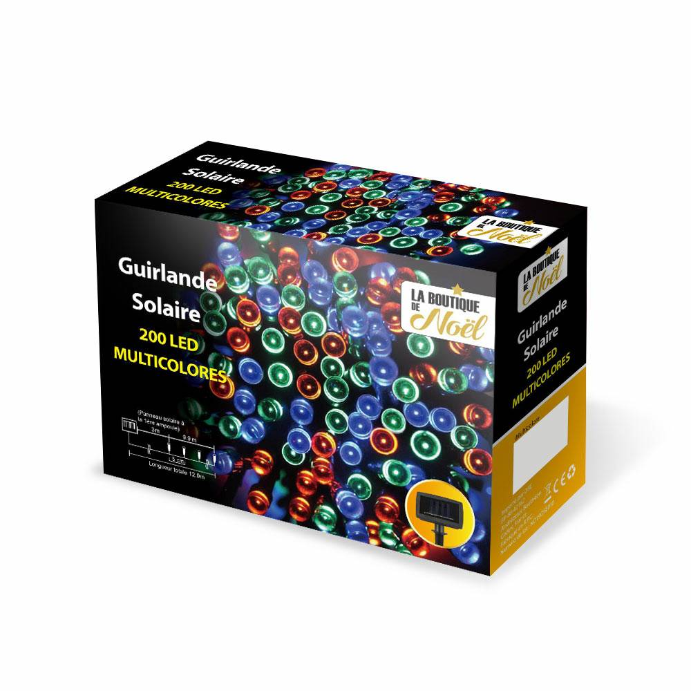 Guirlande solaire à LED multifonction 12.9 mètres Multicolore - Image 1