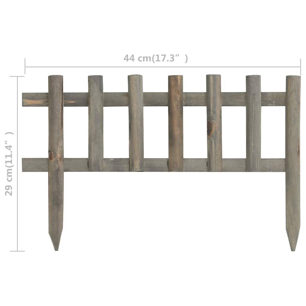 ComfortXL - Bordure jardin naturelle bois sapin massif décoration parterres style rustique 4,4m - ComfortXL Outdoor Living - Image 6