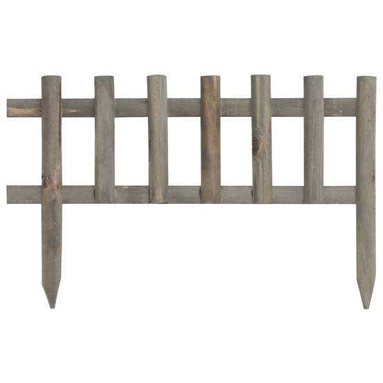 ComfortXL - Bordure jardin naturelle bois sapin massif décoration parterres style rustique 4,4m - ComfortXL Outdoor Living - Image 2