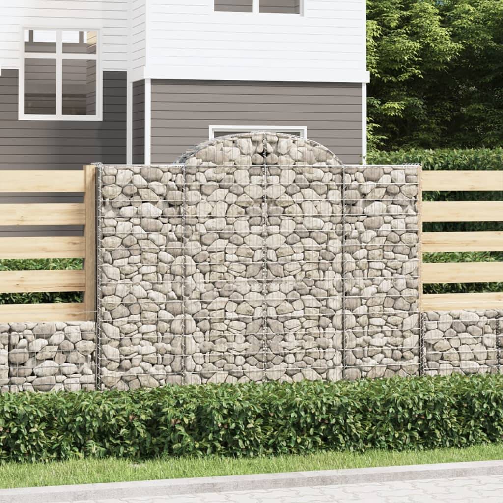 Vidaxl - Paniers à gabions arqués 10 pcs 200x50x160/180 cm Fer galvanisé vidaXL 3146391 - Image 1