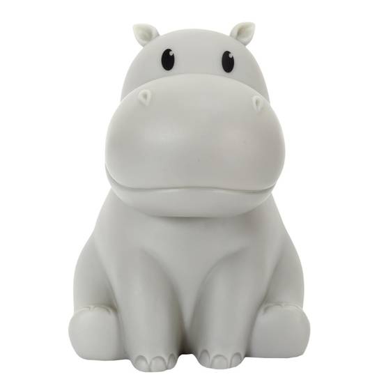 The Home Deco Kids - Lampe Veilleuse Enfant Led "Hippopotame" 16cm Gris - Image 2