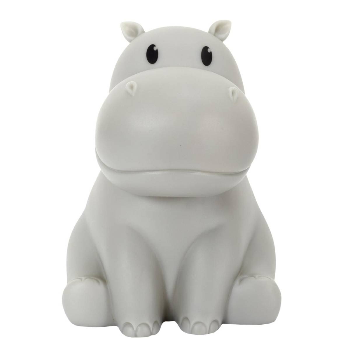 The Home Deco Kids - Lampe Veilleuse Enfant Led "Hippopotame" 16cm Gris - Image 2