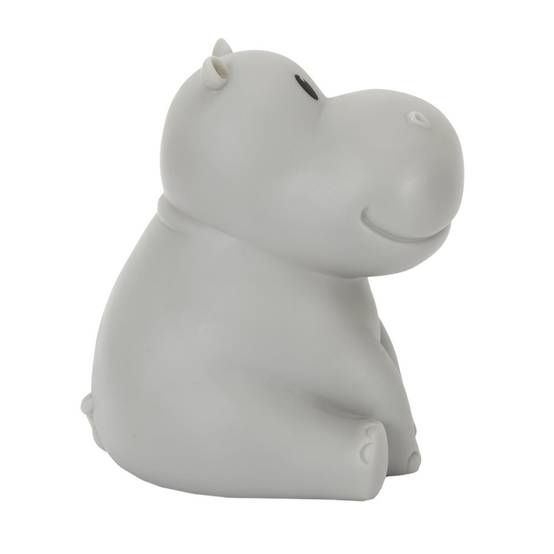 The Home Deco Kids - Lampe Veilleuse Enfant Led "Hippopotame" 16cm Gris - Image 3