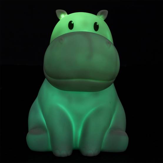 The Home Deco Kids - Lampe Veilleuse Enfant Led "Hippopotame" 16cm Gris - Image 6