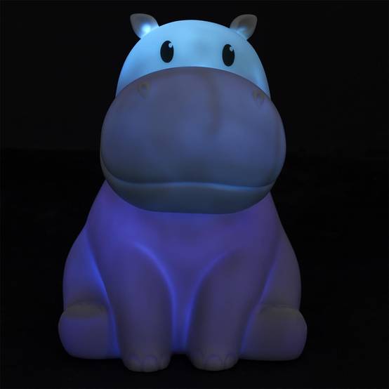 The Home Deco Kids - Lampe Veilleuse Enfant Led "Hippopotame" 16cm Gris - Image 8