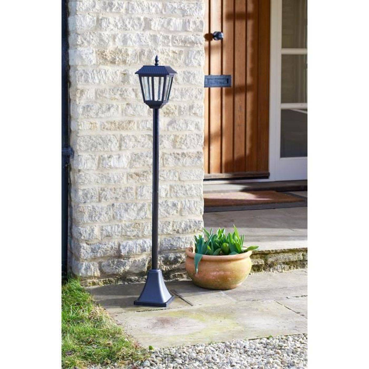 Smart Garden - Lampadaire solaire d’extérieur Metro 20 lumens, noir, 130 x 18 cm - SMART GARDEN - Image 3