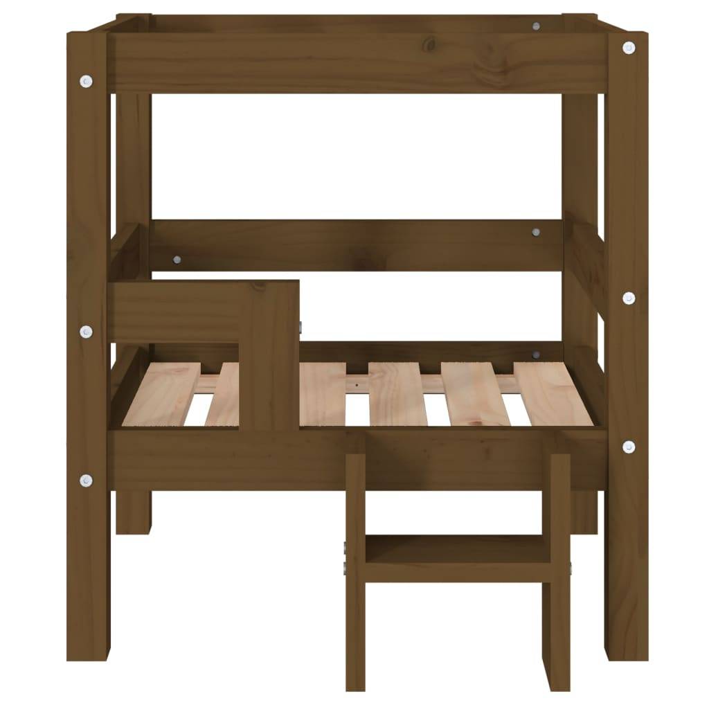 Vidaxl - Lit pour chien Marron miel 55,5x53,5x60 cm Bois de pin solide vidaXL 822370 - Image 6