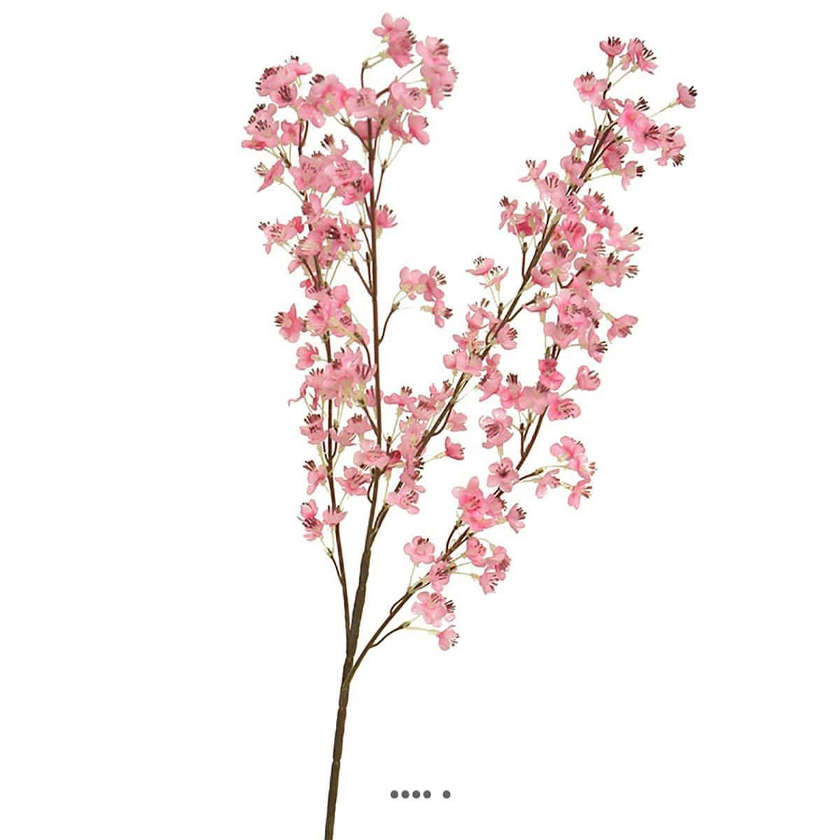 Artificielles - Branche de fleurs artificielles d'amandier H 90 cm pour exterieur rose - Image 1